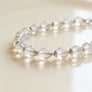 10MM Clear Quartz (Sphatik) Silver 108 Beads Japa Mala