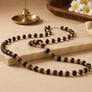 108 Beads Rudraksha & Karungali Mala with 925 Sterling Silver Capping