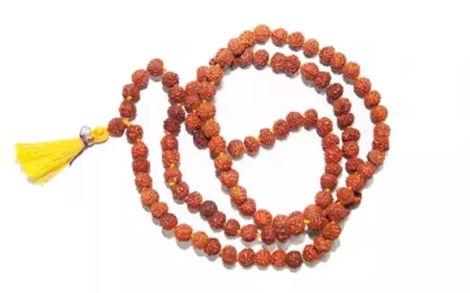 5 Mukhi Nepali Rudraksha Mala - 5 MM