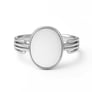 925 Sterling Silver Modern Opal Ring For Men
