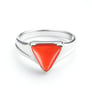 925 Sterling Silver Modern Tikona Moonga Ring For Men