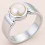 925 Sterling Silver Pearl (Moti) Ring for Him