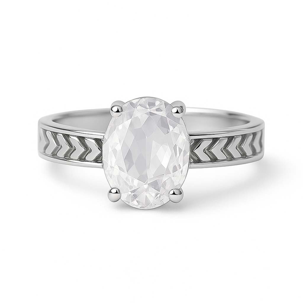 925 Sterling Silver Zircon stone Ladies’ Ring