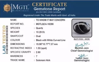 Akik - 10.29 Carat Limited Quality QCA-16266