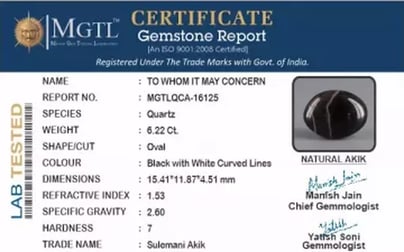 Akik - 6.22 Carat Limited Quality  QCA-16125