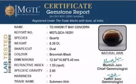 Akik - 6.35 Carat Limited Quality QCA-16291