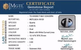 Akik - 6.85 Carat Limited Quality  QCA-16120