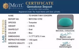 Arizona Turquoise - 2.06 Carat Prime Quality TQS-13752