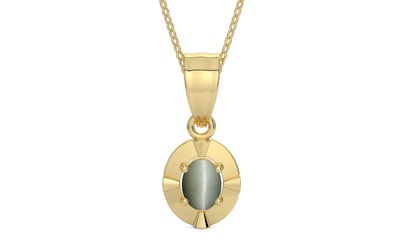Ashtadhatu Cat's Eye Pendant Fine Quality (P11)