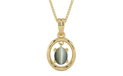 Ashtadhatu Cat's Eye Pendant Fine Quality (P2)