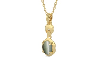 Ashtadhatu Cat's Eye Pendant Fine Quality (P6)