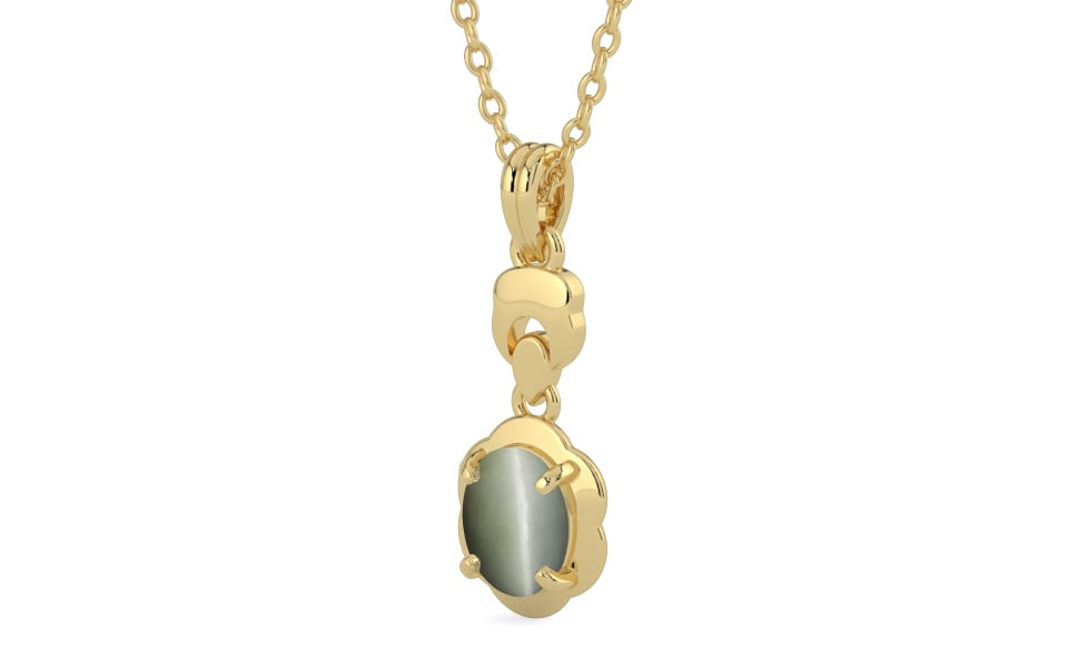 Ashtadhatu Cat's Eye Pendant Fine Quality (P6)