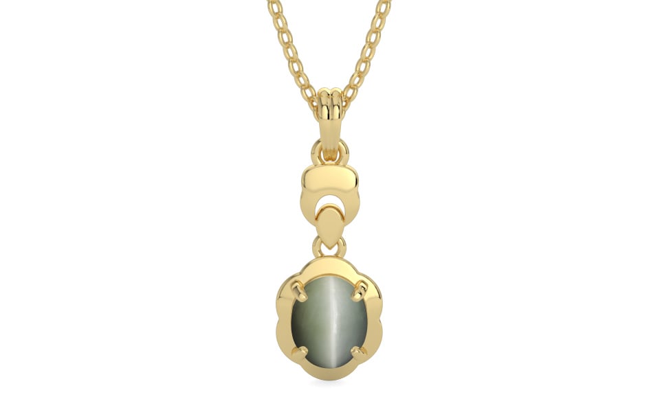 Ashtadhatu Cat's Eye Pendant Fine Quality (P6)