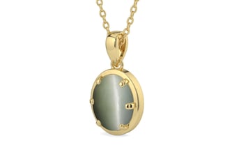 Ashtadhatu Cat's Eye Pendant Fine Quality (P8)