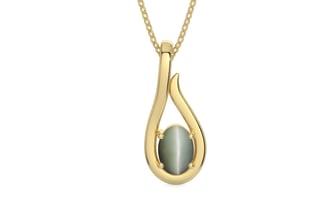Ashtadhatu Cat's Eye Pendant Fine Quality (P9)
