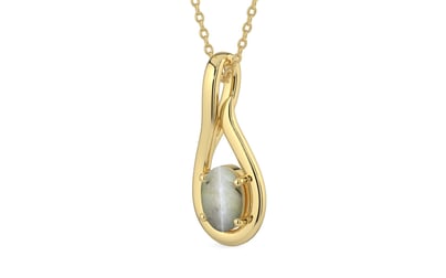 Ashtadhatu Cat's Eye Pendant Prime Quality (P9)