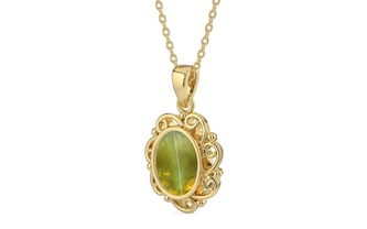 Ashtadhatu Cat's Eye Pendant Rare Quality (P5)