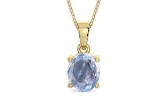 Ashtadhatu Ceylon Blue Sapphire Pendant Fine Quality (P10)