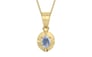 Ashtadhatu Ceylon Blue Sapphire Pendant Fine Quality (P11)