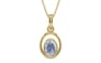 Ashtadhatu Ceylon Blue Sapphire Pendant Fine Quality (P12)