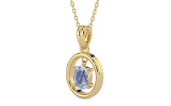 Ashtadhatu Ceylon Blue Sapphire Pendant Fine Quality (P2)