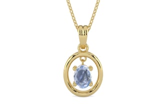 Ashtadhatu Ceylon Blue Sapphire Pendant Fine Quality (P2)