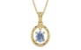 Ashtadhatu Ceylon Blue Sapphire Pendant Fine Quality (P2)