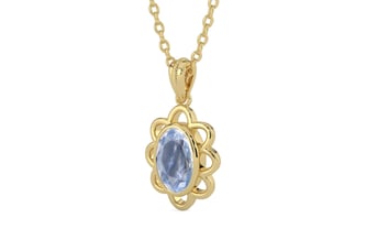 Ashtadhatu Ceylon Blue Sapphire Pendant Fine Quality (P3)