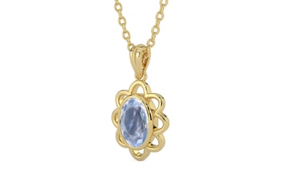 Ashtadhatu Ceylon Blue Sapphire Pendant Fine Quality (P3)