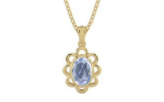Ashtadhatu Ceylon Blue Sapphire Pendant Fine Quality (P3)