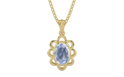 Ashtadhatu Ceylon Blue Sapphire Pendant Fine Quality (P3)