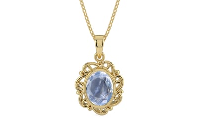 Ashtadhatu Ceylon Blue Sapphire Pendant Fine Quality (P5)