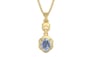 Ashtadhatu Ceylon Blue Sapphire Pendant Fine Quality (P6)