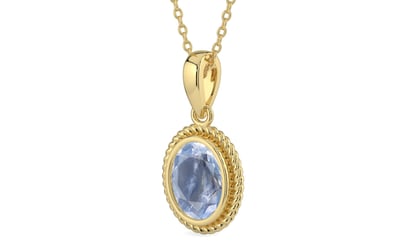 Ashtadhatu Ceylon Blue Sapphire Pendant Fine Quality (P7)