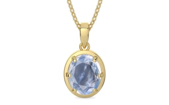 Ashtadhatu Ceylon Blue Sapphire Pendant Fine Quality (P8)