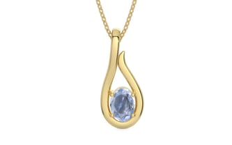 Ashtadhatu Ceylon Blue Sapphire Pendant Fine Quality (P9)