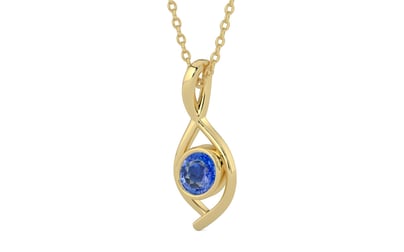 Ashtadhatu Ceylon Blue Sapphire Pendant Limited Quality (P1)