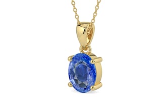Ashtadhatu Ceylon Blue Sapphire Pendant Limited Quality (P10)