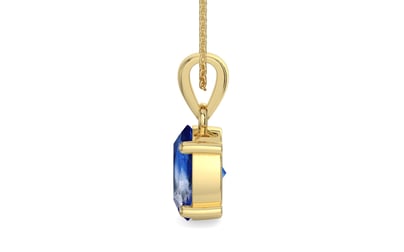 Ashtadhatu Ceylon Blue Sapphire Pendant Limited Quality (P10)