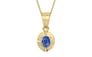 Ashtadhatu Ceylon Blue Sapphire Pendant Limited Quality (P11)