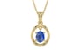 Ashtadhatu Ceylon Blue Sapphire Pendant Limited Quality (P2)
