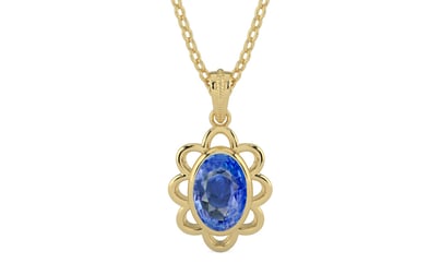 Ashtadhatu Ceylon Blue Sapphire Pendant Limited Quality (P3)