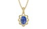 Ashtadhatu Ceylon Blue Sapphire Pendant Limited Quality (P3)