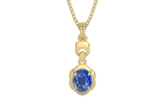 Ashtadhatu Ceylon Blue Sapphire Pendant Limited Quality (P6)