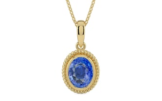 Ashtadhatu Ceylon Blue Sapphire Pendant Limited Quality (P7)