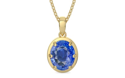 Ashtadhatu Ceylon Blue Sapphire Pendant Limited Quality (P8)