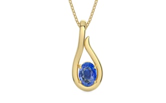 Ashtadhatu Ceylon Blue Sapphire Pendant Limited Quality (P9)
