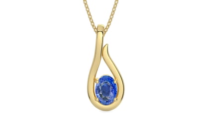 Ashtadhatu Ceylon Blue Sapphire Pendant Limited Quality (P9)