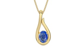 Ashtadhatu Ceylon Blue Sapphire Pendant Limited Quality (P9)