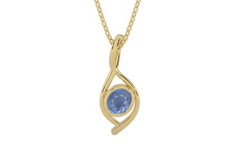 Ashtadhatu Ceylon Blue Sapphire Pendant Prime Quality (P1)